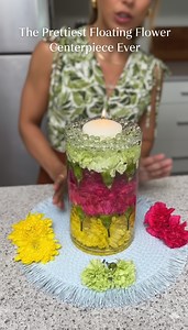 The Prettiest Floating Flower Centerpiece Ever