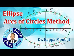 Ellipse by Arcs of Circles Method | Conics by Special Method | Engineering Drawing | Graphics