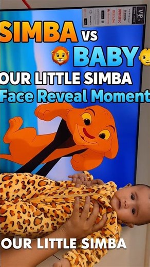 “The Lion King Baby 🦁Video | Our Little Simba Face Reveal ❤️”#shorts #lionking #simba #fyp