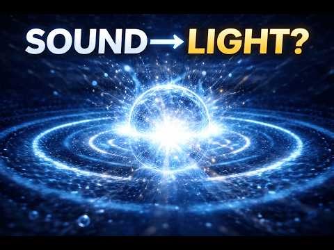 How Sound Creates Light in Water (The Sonoluminescence Mystery)