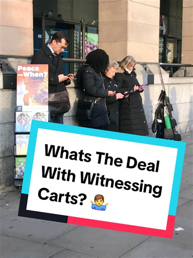 Why do #jehovahswitnesses stand around with those carts outside train stations? Ex-member explains #jehovah #exjw #jworg #jehovahswitness jwpressroom jw pressroom