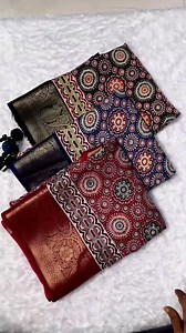 wow new AJRAKH JEQURD VIEWING saree running blouse JEQURD VIEWING boder uniform saree total color 6 book NOW 🙂 | Payel Sanjoy Dutta