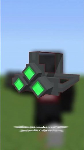 CON ESTE COMANDO PODRAS CREAR UNOS LENTES DE VISION NOCTURNA 😱🔥 #minecraft #shorts