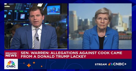Watch CNBC's full interview with Senator Elizabeth Warren