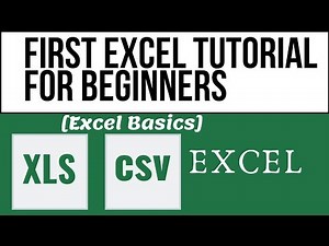 First Excel Tutorial for Beginners [Excel Basics]