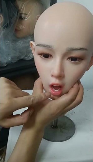 Realistic Doll Head – Movable Mouth Demo #dollcustomization #doll