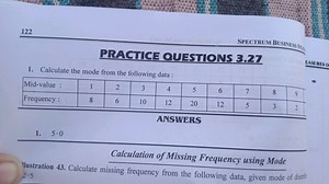 122SPECTRUM BUSINESS STAT)PRACTICE QUESTIONS 3.271. Calculat... | Filo