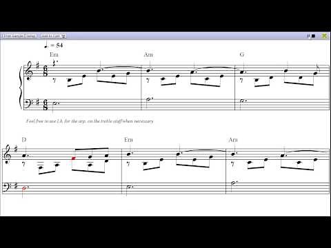 "Bound to You" by Christina Aguilera - Piano Sheet Music (Teaser)