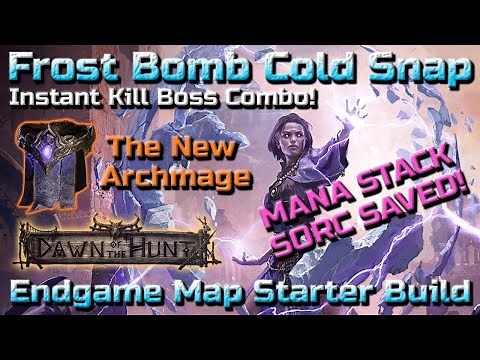 MANA STACK SORCERESS SAVED! Frost Bomb Cold Snap Endgame Starter Build Guide - Path of Exile 2
