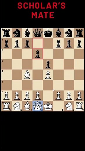"Scholar’s Mate ♟️🔥 The 4-Move Checkmate Every Beginner Must Know!"