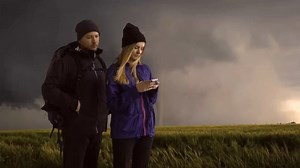 Couple, Field, Taking Selfie. Free Stock Video
