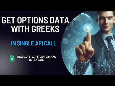 Get Option Data with Greeks in Single API Request | Display Option Chain in Excel