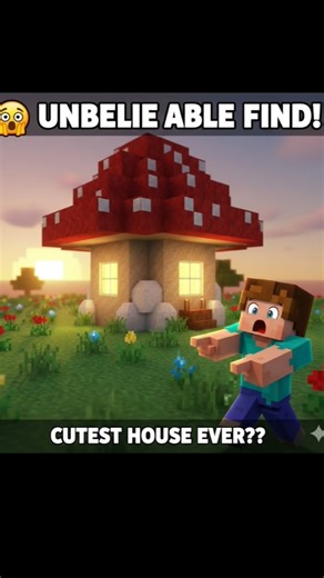 The CUTEST Mushroom House in Minecraft 🍄