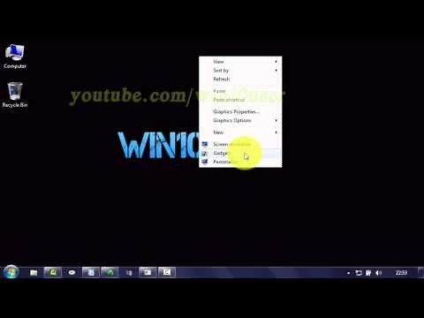 Windows 7 : How to add or remove clock gadgets in desktop