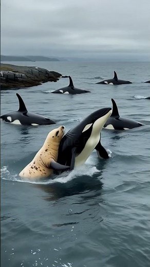Killer Whales Caught Playing With Seal in the Wild | #Orcas #KillerWhales #OrcaHunt