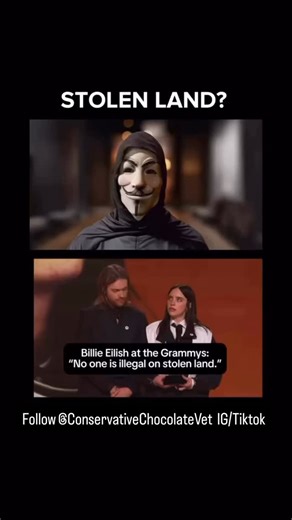 J. Richardson on Instagram: "“No One Is Illegal on Stolen Land”? Let’s Talk About That. Billie Eilish said it at the Grammys. But before the U.S. existed, Native tribes conquered each other. Then came Spain, France, Britain… and finally America. If conquest invalidates a nation—then no nation is legitimate. #maga #conservativevoices #breakingnews #fyp #movie"