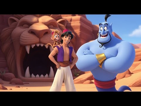 Aladdin The Magic Lamp and the Hidden Cave | Adventure Fairy Tale Story Kids | Magical Genie Tale