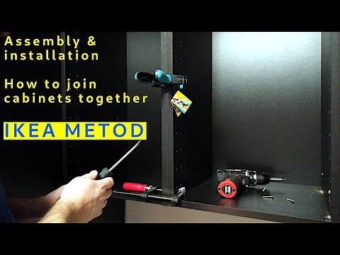 Assembly & installation - How to join cabinets together IKEA METOD Wall cabinet frame.