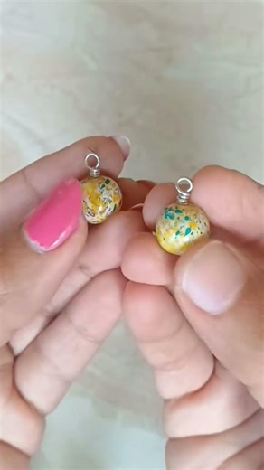 simple bead drop earing #diy #jewellery #loopofcraft #craft
