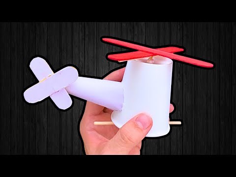 DIY Helicopter from a Cardboard Cup: Creative Craft Project