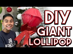 DIY Giant Lollipop Christmas Decoration | Sweet & Whimsical Holiday Craft!
