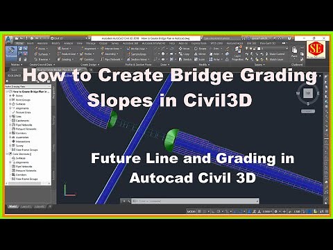 How to Create Bridge Grading Slopes in Civil3D.|Future Line and Grading in Autocad Civil 3D