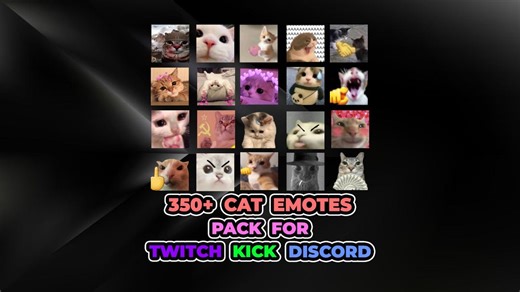 350  Cat Memes Emotes Pack | Twitch, Youtube, Discord, Whatsapp | 3 Sizes | Instant Download | Animated & PNG - Etsy