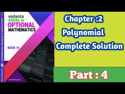 Polynomial Class 10 Solutions | Optional Maths | Complete Guide