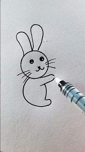 How to drawing rabbit #easydrawing