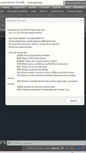 Rapid longitudinal profiles with LISP AutoCAD CIVIL 3D part 1