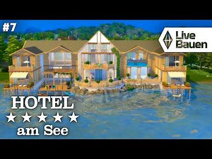Building a hotel by the lake #7 🏹 💚 The Sims 4 Adventure Pack