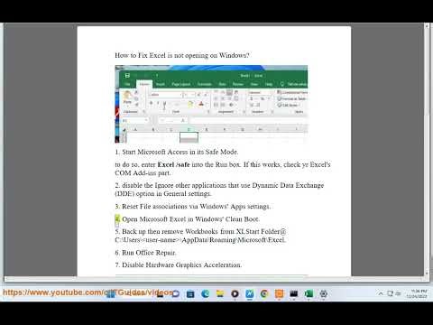 Fix Microsoft Excel not opening on Windows