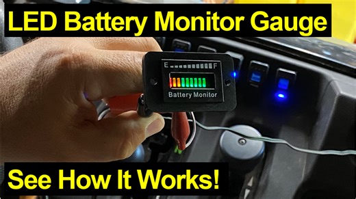 Watch See it in Action! LED Battery Voltage Monitor Meter on Amazon Live