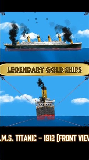 Titanic vs 1,000,000°C LASER! 🔥 #titanic #sinking #shipwreck #ship #FloatingSandbox #shorts