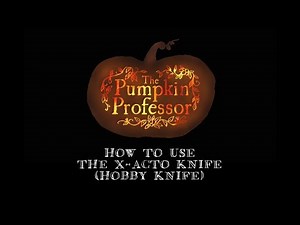 Carving 101: Introduction to the X-acto knife