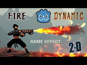 GODOT 4 - Dynamic FIRE (2D) Interactive flames