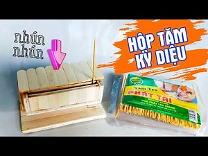 DIY| Cách Làm Hộp Đựng Tăm/how to make toothpick dispenser box