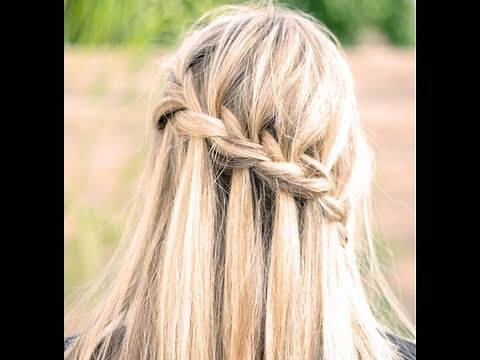 How to do a Waterfall braid + How to Finish it