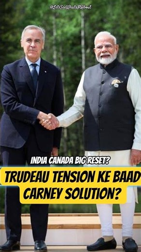 #trudeau tensions के बाद #markcarney solution ? #indiacanada big reset? #geopolitics #news