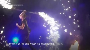 Fireworks and light show illuminate Versailles Palace as crowds enjoy spectacle in Chateau's gardens