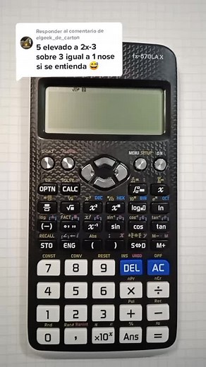 Respuesta a @elgeek_de_carton ¿Cómo resolver una ECUACIÓN EXPONENCIAL con CALCULADORA?