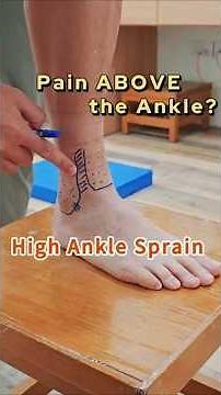 How to treat High Ankle Sprains #shorts