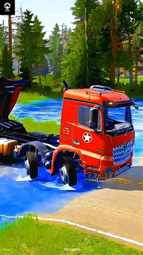 MudRunner Extreme Offroad Truck Driving in Deep Mud | Realistic Gameplay! #mudrunner #shorts