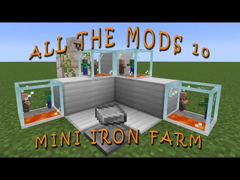 Easy Villager Iron Farm - All The Mods 10 - Minecraft S3E02