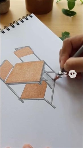 Learn to draw a realistic school desk. Please subscribe!