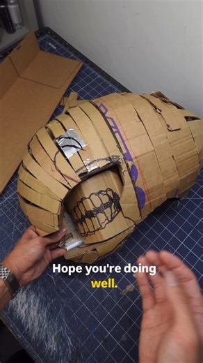 Victor on Instagram: "Hey everyone just wanted to briefly go over my cardboard design process. I always advocate working with scraps and accessible materials and so recycled cardboard is a perfectly fine building material. It’s very affordable, if not free, and you are free to make many tests and models in a stress free way"