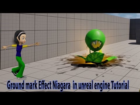 Ground mark Effect Niagara in unreal engine Tutorial