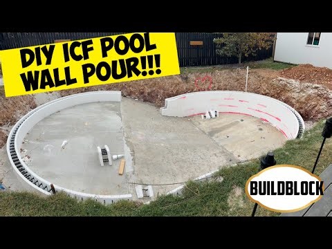 DIY BuildBlock Curved Pool Pour!!!
