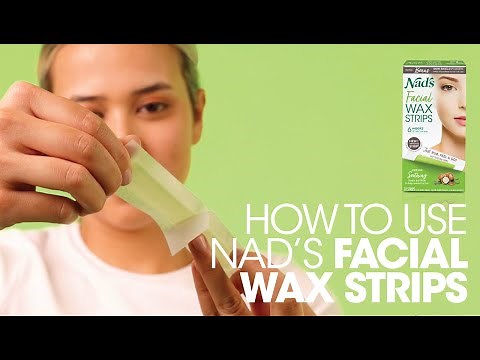How to use Nad's Facial Wax Strips | Step by step tutorial for facial hair removal | Upper lip hair