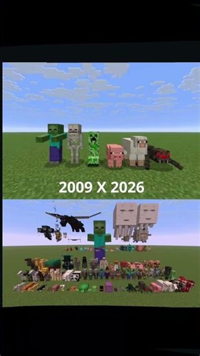 Minecraft evolution from 2009 to 2026 || #minecraft